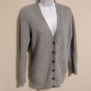 J. Crew V neck Cardigan Sweater in Grey | Size S